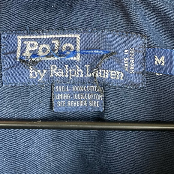 Vintage Polo by Ralph Lauren Polo Sportsman Pullover Anorak Jacket Blue Medium - Picture 5 of 11
